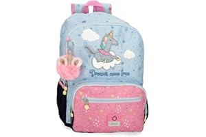 Enso Dreams come true Mochila Escolar Doble Compartimento Multicolor 32x44x17 cms Poliéster