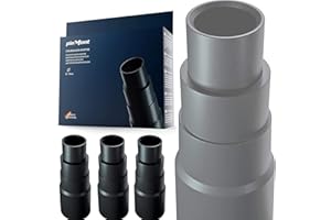 Plemont Vacuum Cleaner Adapter for Standard Workshop Vacuum Cleaners | Made in Germany| Universal Hose Adapter for Reduction, for Grinder, Jigsaw, Circular Saw, Random Orbit Sander. Reducer (3pcs)
