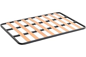 Miroytengo Somier 150x190 cm de Tubo acerado 30x30 mm con Refuerzo Central láminas de chopo y Pintura Metalizada (Sin Patas, 150x190 cm)