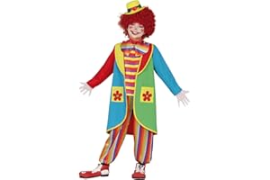 FIESTAS GUIRCA Disfraz de Flowy el Payaso para Niño - Disfraces de Payaso Colorido Niño