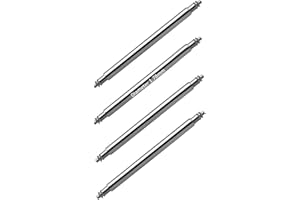 masar Premium Ø 1,78mm à 2,5mm – Barres à Ressort – Fixation pour Bracelet de Montre - (Espacement 6mm à 44mm) – Acier Inoxydable 316L - Montres Classiques ou Connectées