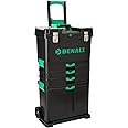 Amazon Brand - Denali Wheeled Work Center and Tool Box, Black, 46.4 x 28.6 x 82 cm