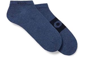 BOSS Męskie skarpety 2P AS Logo Col CC Ankle Socks, Open Blue, 40-46, Open Blue, 46 EU