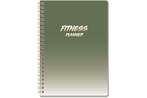 RUKAR Fitness Journal Workout Planner for Women & Men - A5(5.9" x 8.6") Sturdy Workout Log Book for Gym & Personal Home Workouts