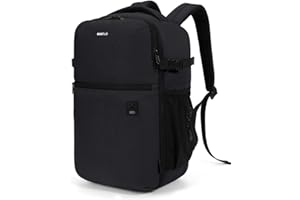 ECOHUB Mochila Viaje Cabina Avion 40x20x25, Mochila Equipaje de Mano Reciclado de Ryanair con bolsillo Antirrobo, Resistente al Agua Mochila Cabina por Mujer Hombre, 20L