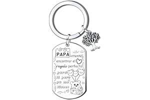 YUANSI Regalo día padre Regalo Papá Regalo Papá Llavero Regalo Papá Cumpleaños Idea de regalo de papá Regalo Papá Navidad Regalo Papá Original Regalo Papá Personalizado