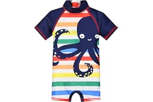 WYTBABY Dziecięcy strój kąpielowy jednoczęściowy kombinezon kąpielowy dla chłopców, UPF 50+ ochrona przeciwsłoneczna kostium pływacki, anty-UV, kostium surfingowy, kombinezon do nurkowania