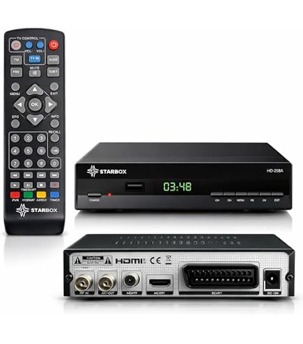 ASTRELL Décodeur TNT DVB-T2 HEVC Adaptateur USB - Haute Définition Noir