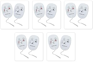 XFT AED Trainer Pads - Defib Training Pads - 5 Pack Replacement AED Trainer Pads Compatible with XFT-120C, XFT-120C+, XFT-d0009, XFT-120GA (Aldult & Paediatric Mode)