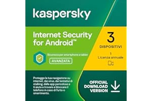 Kaspersky Internet Security for Android 2023 │ 3 Dispositivi │ 1 Anno │ Codice d'attivazione via email