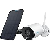 Reolink Camera Surveillance WiFi Exterieure sans Fil, Argus Eco+Panneau Solaire, Camera Surveillance sur Batteries, Audio Bid