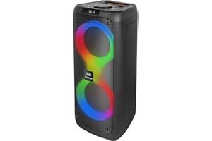 Trevi XFest XF 480 KB Wireless Speaker 35 W, tragbarer Lautsprecher mit dynamischem Mikrofon, Eingänge, USB, Micro SD, AUX-IN, TWS-Funktion, Karaoke Party Lautsprecher mit integriertem Akku