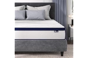 Avenco Materac, Pianka, Biały/Szary, 90 x 200 x 20 cm