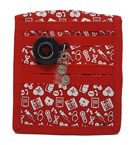 Organizador de bolsillo rojo