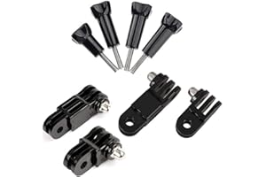 ShipeeKin 3-Way Adjustable Extension Arm Swivel Straight Joints Bracket Long and Short Connections with 4 Thumb Screws for Gopro Hero Series, SJCAM, GeekPro ect.