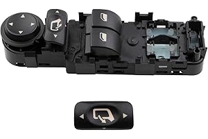 MangWany - Elevalunas eléctrico con interruptor, elevador de botón plegable para C4 04-11 6554.HE 6554HE 9651464277