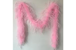 Sowder, Boa in piume di struzzo, lunghezza 182,9 cm, per decorazione di matrimonio/feste, con piume