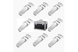 FENGLIN-JOY Spannverschluss Edelstahl,8 Stück Hebelverschluss Kistenverschluss Edelstahl Verschluss Haspe 72 × 27mm für Case Box, Toolbox, Schublade, Schrank, Truhe