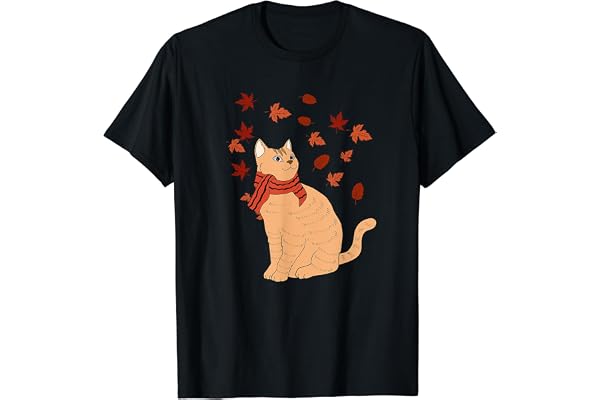 Chat d'érable I Feuille d'automne I Bonjour l'automne I Chat T-Shirt