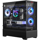Havit CF925 Tamperli Cam Gaming Oyuncu Kasası Siyah - 3 RGB Fanlı, Kumandalı, ITX/M-ATX/ATX/E-ATX Uyumlu