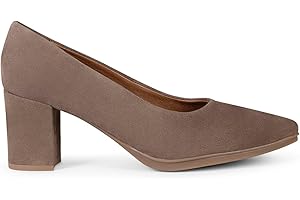 miMaO. Zapatos de Mujer tacón Ancho en Piel de Ante. Plantilla de Gel. Hecho en España