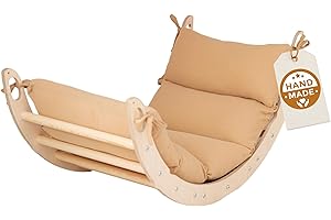 WoodsCraft Arche d'Escalade pour Bebe et Enfant avec Coussin Hypoallergénique | Arche Montessori Bebe - Arche Escalade | Jeux Montessori: Escalade Enfant Interieur