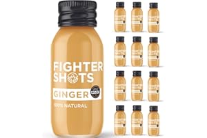 Fighter Shots Zenzero (12x60ml) | pluripremiati shots allo zenzero freschi e piccanti | aumentano l’energia | 100% naturali | non nocivi