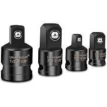 SK Handwerkzeuge Adapter 3/8" Auf 1/2" - Schlagschrauberfester Stecknuss-Adapter | Schwarz Beschichtet, Made In USA