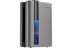 Luftentfeuchter Elektrisch, UZIMOO 2500ml Luftentfeuchter für Zuhause, Tragbarer Raumentfeuchter Extra leise, Automatisches Abtauen, 7 Farbiges Licht, Luftentfeuchter für Schlafzimmer, Badezimmer