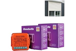 GOOD WIFE Interruttore Tapparelle WiFi, Modulo Comando per Tapparelle Elettriche, Controllo Vocale con Alexa e Google Home, Controllo App Smart Life, Timer Switch per Persiane Avvolgibili e Tende, 300W (2)