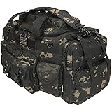 *New* Kombat Tactical Saxon Holdall - 100 Litre Military Kit Bag British Terrain Pattern Black/MT Black