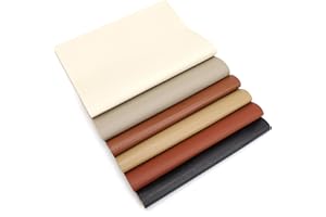KLEHOPE Kit Réparation Cuir 6 Pièces 20 x 30 cm, Patch en Plusieurs Couleurs pour Coussins Canapé, Intérieurs Voiture, Dossiers Sièges, Boîtes D'emballage