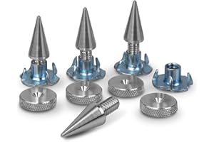 PrecisionGeek - Kolce Głośnikowe M6 x 10mm L-20mm, Aluminium (4 sztuki)