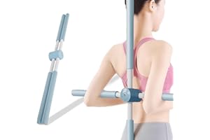 YUYTE Bâtons de Correction de Posture de Yoga, Bâton de Pilates de Yoga de Musculation, Bâtons de Correction de Bosse, Bâton de Correction de Posture Rétractable pour Adultes et Enfants
