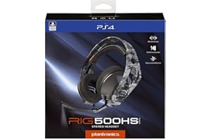 Plantronics RIG 500HS Gaming Headset – Artic Camo (PS4) – [Édition : Royaume-Uni]