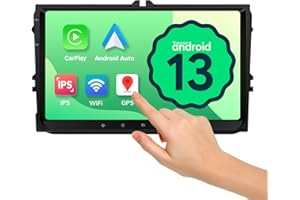 Eonon[2+32GB] Radio Coche para VW Golf Polo T5 Passat Jetta Skoda, Autoradio 9" Pantalla Táctil Android Auto CarPlay Android 13 BT GPS WiFi Car Radio GPS Nav Sat-VWA13