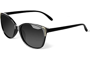 Face Shadow Cat Eye Sunglasses for Women Polarized Fashion Metal Decoration Ultralight UV400 Protection