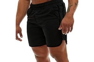 Genfien Męskie spodenki sportowe, szybkoschnące, krótkie spodenki do biegania, fitness, spodnie treningowe, dla chłopców