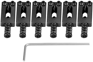 ‎BNINETEENTEAM Bnineteenteam 6 Stück E-Gitarre Tremolo Sättel Brücke für E-Gitarre Ersatz mit Schraubenschlüssel