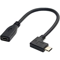 Cablecc USB-C Kabel 90 Grad – 10 Gbit/s, 100 W, 200 Cm, Für Laptop & Smartphone