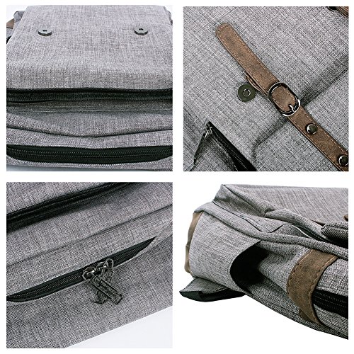 Echofon Canvas Rucksack Laptop-Tasche Computer Tasche Rucksack Daypack Sporttasche Reisetasche Wandern Bag Camping-Tasche - 5