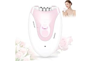 SOLITUZURODE Epilator for Women, 2 Modes Epilator for Men with LED Light Rechargeable Facial Hair Remover for Face Bikini Area Body Legs Arm Chin, Cordless Painless Curly Coarse Hair Remover Gift for Ladies Girls