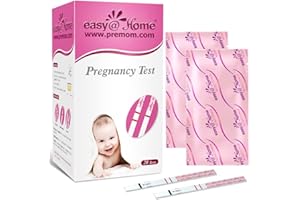 Easy@Home 20 Pregnancy Test Strips for Early Detection 10 MIU/ml-Width of 5mm