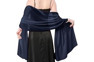 lifwimner Stola Damen Halstuch Chiffon Sommer Schal Damen Festliche Stola für Abendkleid oder Brautkleid Hochzeit Scarf