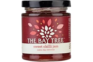 The Bay Tree Sweet Chilli Jam - Sweet & Sticky Makes Delicious Sauces Great with Crackers & Cheese Sensational in Sauces Traditional Cooking Methods Suitable for Vegetarians - 220g Jar, (Pack of 1)