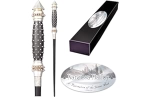 The Noble Collection - Narcissa Malfoy Character Wand - 14in (35cm) Wizarding World Wand with Name Tag - Harry Potter Film Set Movie Props Wands