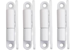 SOTECH 4 pièces paumelles de porte paumelles à visser 15 x 83 mm paumelles de rénovation pour portes intérieures à visser (acier blanc)