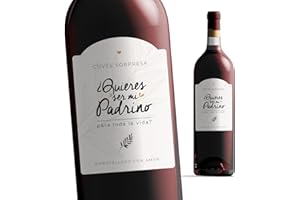 MANAHIA Etiqueta de botella Padrino | ¿ Quieres ser mi padrino para toda la vida ? | Anuncio Nacimiento, Petición Padrino, padrino de bautismo, futuro padrino