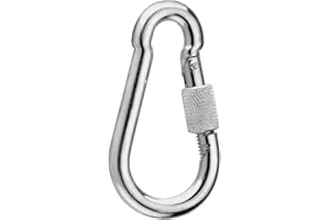 Connex DY270866 Mousqueton pompier Acier Inox 8 x 80 mm