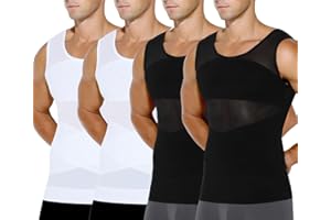 Casey Kevin Débardeur de Compression Homme Maillot de Corps Ventre Plat Homme sans Manche Gainant Minceur sous-vêtements Musculation Sport Top Body Shaper